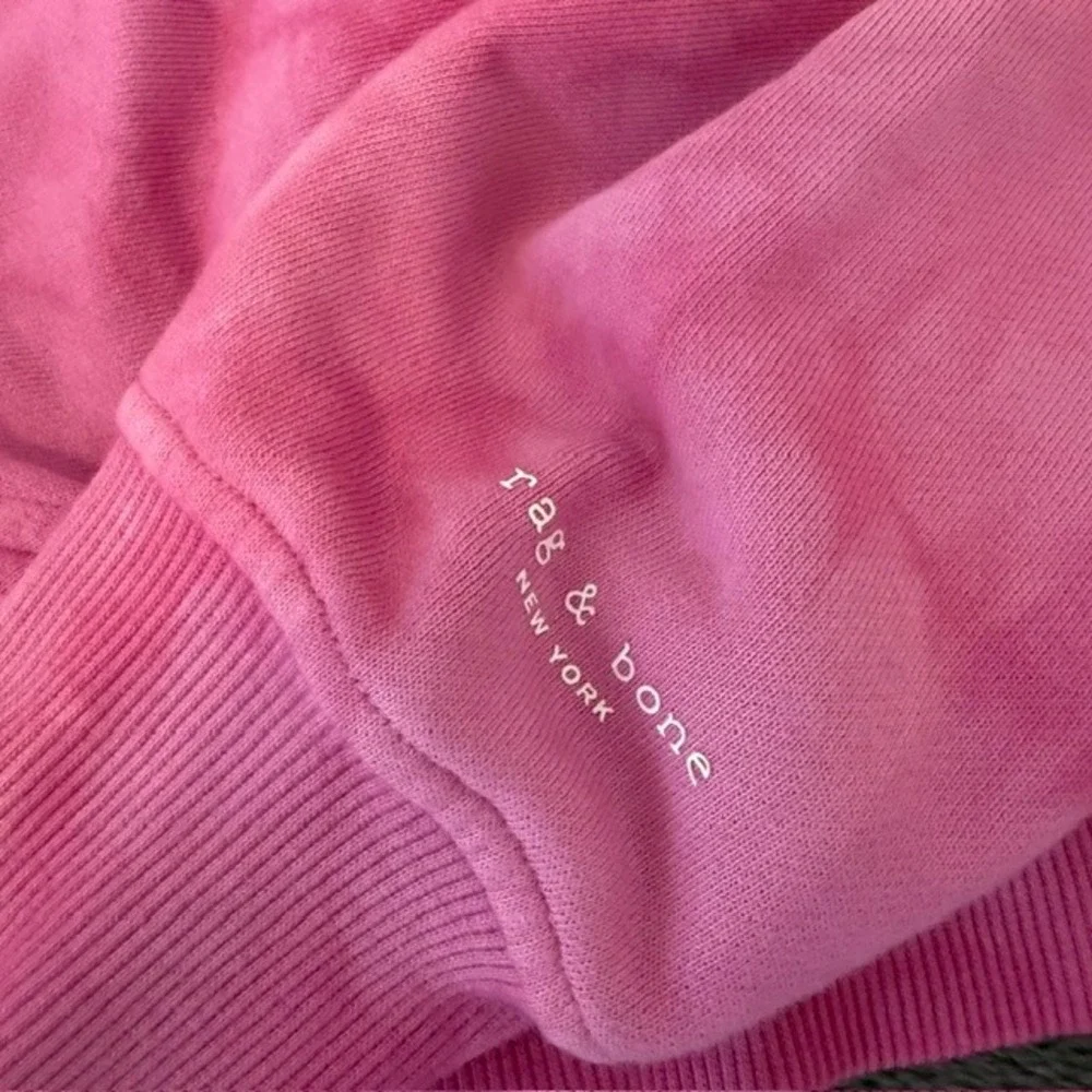 rag & bone City Tie Dye Sweatshirt (Cropped Pullover) Revolve Fua Pink XS